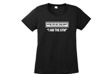 Load image into Gallery viewer, Short sleeve t-shirt in black with I AM THE GYM text
